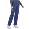 image:imageCherokee Womens Scrub Pants Mid Rise Straight Leg Pullon Cargo Pant with 6 Pockets amp 2Way Stretch Fabric  WW170Navy