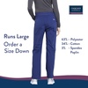 image:imageCherokee Womens Scrub Pants Mid Rise Straight Leg Pullon Cargo Pant with 6 Pockets amp 2Way Stretch Fabric  WW170Navy