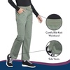 image:imageCherokee Womens Scrub Pants Mid Rise Straight Leg Pullon Cargo Pant with 6 Pockets amp 2Way Stretch Fabric  WW170Olive