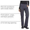image:imageCherokee Womens Scrub Pants Mid Rise Straight Leg Pullon Cargo Pant with 6 Pockets amp 2Way Stretch Fabric  WW170Pewter