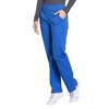 image:imageCherokee Womens Scrub Pants Mid Rise Straight Leg Pullon Cargo Pant with 6 Pockets amp 2Way Stretch Fabric  WW170Royal
