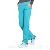 image:imageCherokee Womens Scrub Pants Mid Rise Straight Leg Pullon Cargo Pant with 6 Pockets amp 2Way Stretch Fabric  WW170Teal Blue