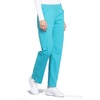 image:imageCherokee Womens Scrub Pants Mid Rise Straight Leg Pullon Cargo Pant with 6 Pockets amp 2Way Stretch Fabric  WW170Turquoise