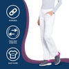 image:imageCherokee Womens Scrub Pants Mid Rise Straight Leg Pullon Cargo Pant with 6 Pockets amp 2Way Stretch Fabric  WW170White