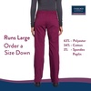 image:imageCherokee Womens Scrub Pants Mid Rise Straight Leg Pullon Cargo Pant with 6 Pockets amp 2Way Stretch Fabric  WW170Wine
