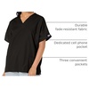image:imageCherokee Workwear Originals Womens Eggplant VNeck Short Sleeve Scrub Top  LargeBlack