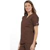 image:imageCherokee Workwear Originals Womens Eggplant VNeck Short Sleeve Scrub Top  LargeChocolate