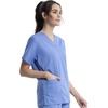 image:imageCherokee Workwear Originals Womens Eggplant VNeck Short Sleeve Scrub Top  LargeCiel
