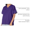 image:imageCherokee Workwear Originals Womens Eggplant VNeck Short Sleeve Scrub Top  LargeGrape