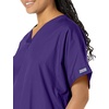 image:imageCherokee Workwear Originals Womens Eggplant VNeck Short Sleeve Scrub Top  LargeGrape