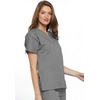 image:imageCherokee Workwear Originals Womens Eggplant VNeck Short Sleeve Scrub Top  LargeGrey
