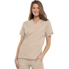 image:imageCherokee Workwear Originals Womens Eggplant VNeck Short Sleeve Scrub Top  LargeKhaki