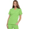image:imageCherokee Workwear Originals Womens Eggplant VNeck Short Sleeve Scrub Top  LargeLime Green