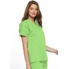image:imageCherokee Workwear Originals Womens Eggplant VNeck Short Sleeve Scrub Top  LargeLime Green