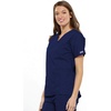 image:imageCherokee Workwear Originals Womens Eggplant VNeck Short Sleeve Scrub Top  LargeNavy