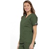 image:imageCherokee Workwear Originals Womens Eggplant VNeck Short Sleeve Scrub Top  LargeOlive