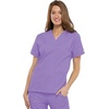image:imageCherokee Workwear Originals Womens Eggplant VNeck Short Sleeve Scrub Top  LargeOrchid