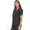 image:imageCherokee Workwear Originals Womens Eggplant VNeck Short Sleeve Scrub Top  LargePewter