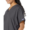 image:imageCherokee Workwear Originals Womens Eggplant VNeck Short Sleeve Scrub Top  LargePewter