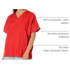 image:imageCherokee Workwear Originals Womens Eggplant VNeck Short Sleeve Scrub Top  LargeRed