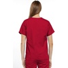image:imageCherokee Workwear Originals Womens Eggplant VNeck Short Sleeve Scrub Top  LargeRed