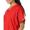 image:imageCherokee Workwear Originals Womens Eggplant VNeck Short Sleeve Scrub Top  LargeRed