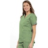 image:imageCherokee Workwear Originals Womens Eggplant VNeck Short Sleeve Scrub Top  LargeSage Green