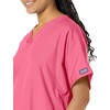 image:imageCherokee Workwear Originals Womens Eggplant VNeck Short Sleeve Scrub Top  LargeShocking Pink