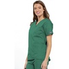 image:imageCherokee Workwear Originals Womens Eggplant VNeck Short Sleeve Scrub Top  LargeSurgical Green