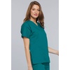 image:imageCherokee Workwear Originals Womens Eggplant VNeck Short Sleeve Scrub Top  LargeTeal Blue