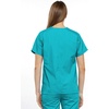 image:imageCherokee Workwear Originals Womens Eggplant VNeck Short Sleeve Scrub Top  LargeTurquoise