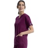 image:imageCherokee Workwear Originals Womens Eggplant VNeck Short Sleeve Scrub Top  LargeWine