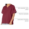 image:imageCherokee Workwear Originals Womens Eggplant VNeck Short Sleeve Scrub Top  LargeWine