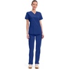 image:imageCherokee Workwear Professionals Women Scrubs Top VNeck WW665 SGalaxy Blue