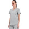 image:imageCherokee Workwear Professionals Women Scrubs Top VNeck WW665 SGrey