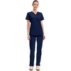 image:imageCherokee Workwear Professionals Women Scrubs Top VNeck WW665 SNavy