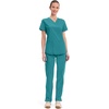 image:imageCherokee Workwear Professionals Women Scrubs Top VNeck WW665 STeal Blue