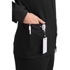 image:imageCherokee Zip Front Scrub Jackets for Women 3 Pockets 2Way Stretch Soft BreathableBrushed Twill  4315Black