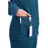 image:imageCherokee Zip Front Scrub Jackets for Women 3 Pockets 2Way Stretch Soft BreathableBrushed Twill  4315Caribbean Blue