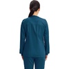 image:imageCherokee Zip Front Scrub Jackets for Women 3 Pockets 2Way Stretch Soft BreathableBrushed Twill  4315Caribbean Blue