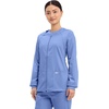 image:imageCherokee Zip Front Scrub Jackets for Women 3 Pockets 2Way Stretch Soft BreathableBrushed Twill  4315Ciel
