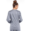 image:imageCherokee Zip Front Scrub Jackets for Women 3 Pockets 2Way Stretch Soft BreathableBrushed Twill  4315Grey