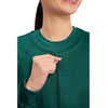 image:imageCherokee Zip Front Scrub Jackets for Women 3 Pockets 2Way Stretch Soft BreathableBrushed Twill  4315Hunter Green