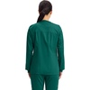 image:imageCherokee Zip Front Scrub Jackets for Women 3 Pockets 2Way Stretch Soft BreathableBrushed Twill  4315Hunter Green