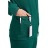 image:imageCherokee Zip Front Scrub Jackets for Women 3 Pockets 2Way Stretch Soft BreathableBrushed Twill  4315Hunter Green