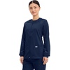 image:imageCherokee Zip Front Scrub Jackets for Women 3 Pockets 2Way Stretch Soft BreathableBrushed Twill  4315Navy