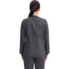 image:imageCherokee Zip Front Scrub Jackets for Women 3 Pockets 2Way Stretch Soft BreathableBrushed Twill  4315Pewter