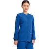 image:imageCherokee Zip Front Scrub Jackets for Women 3 Pockets 2Way Stretch Soft BreathableBrushed Twill  4315Royal