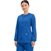image:imageCherokee Zip Front Scrub Jackets for Women 3 Pockets 2Way Stretch Soft BreathableBrushed Twill  4315Royal