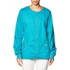 image:imageCherokee Zip Front Scrub Jackets for Women 3 Pockets 2Way Stretch Soft BreathableBrushed Twill  4315Teal Blue